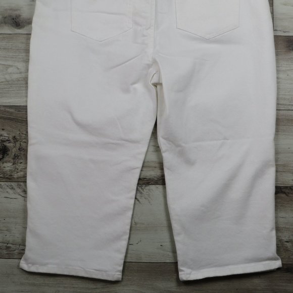 Gloria Vanderbilt* Women's Soft Touch Classic Rise Vintage White Capri Size~ 16P - Picture 3 of 16
